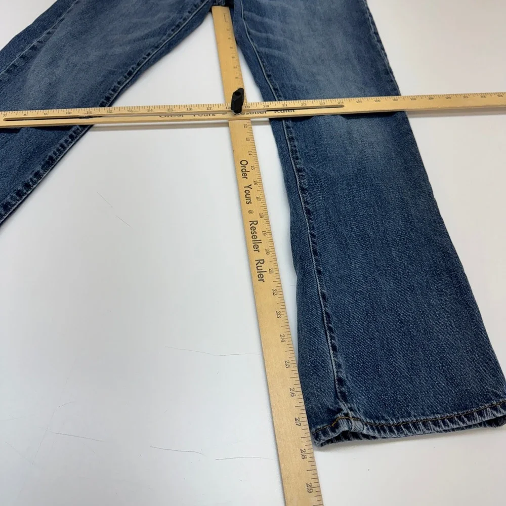 American Eagle Jeans Mens 29x28 Blue Slim Straight Denim Skate Indie Gorpcore - Picture 8 of 8